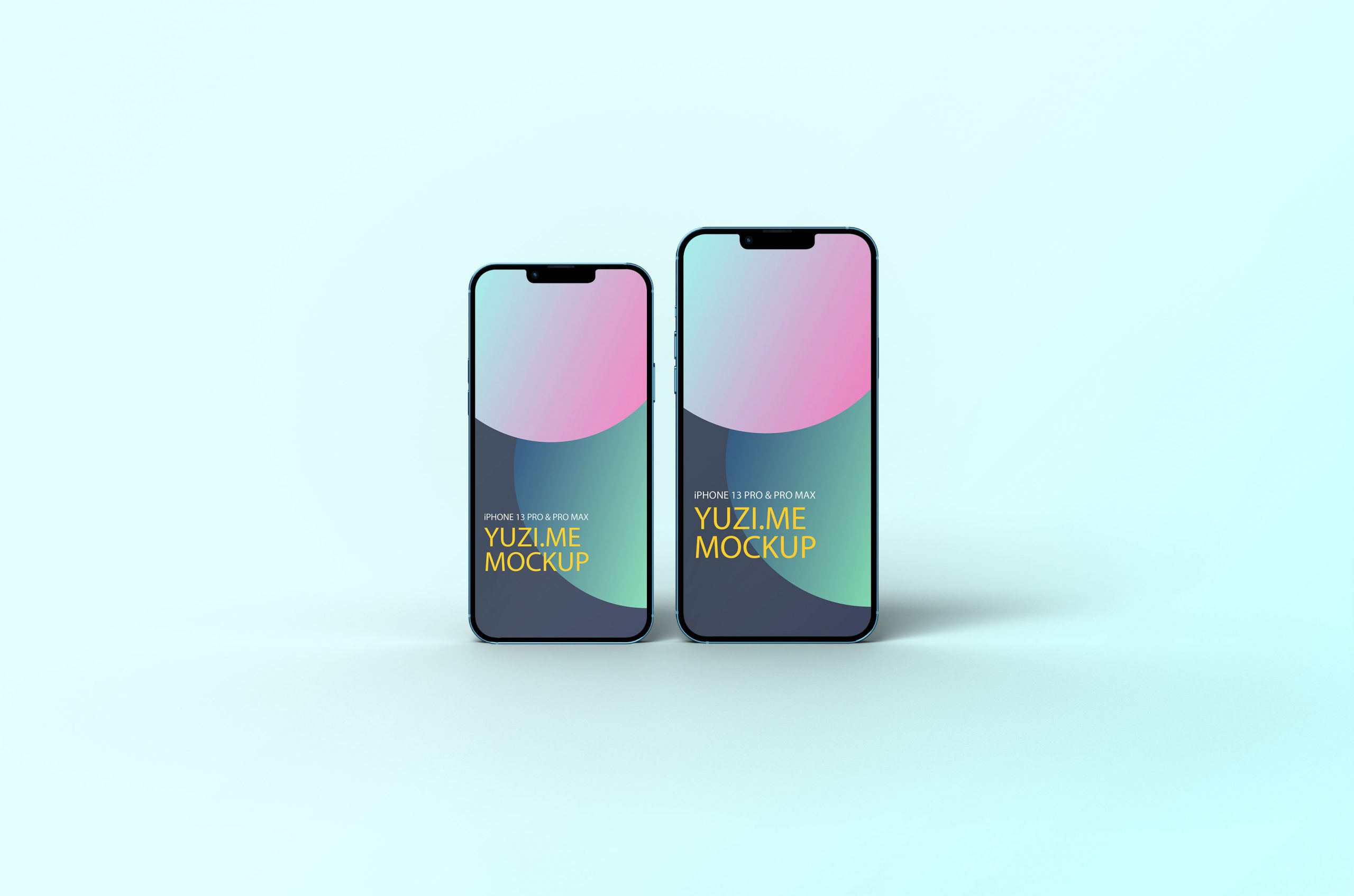 iPhone 13 Pro and 13 Pro Max Free Mockup